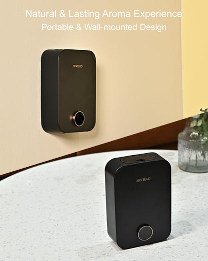 365FEEGD Home Diffuser – 150ml Large Capacity, Bluetooth-Controlled Essential Oil Diffuser with 24/7 Customizable Settings (Black)