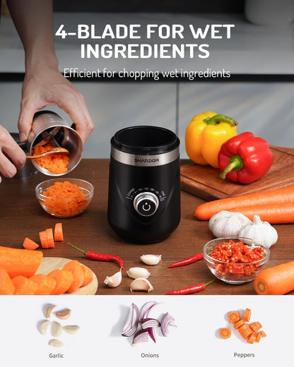 Coffee Grinder Electric 70g with 2 Stainless Steel Cups Spice Nuts SHARDOR