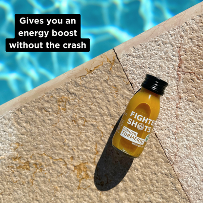 Fighter Shots Ginger + Turmeric Wellness Shot | 60ml | Single, 6-Pack or 12-Pack