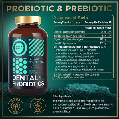 Oral Probiotics for Bad Breath | Dental Probiotics for Teeth & Gums | 3B CFU