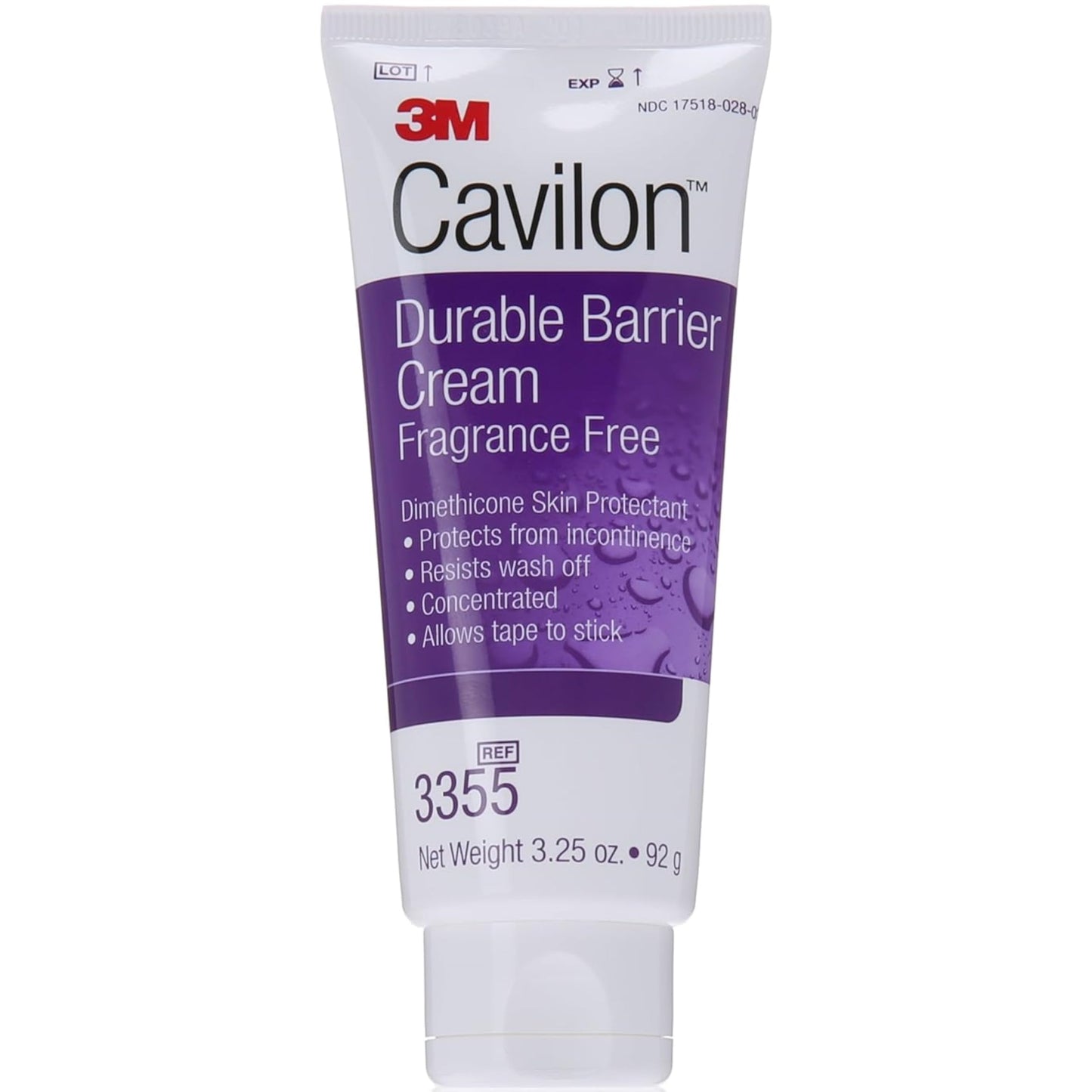 Cavilon 3M Durable Barrier Cream Unscented — 2 Tubes (3.25 oz / 92 g) by 3M