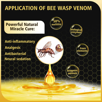 3PCS Bee Wasp Venom Toothpaste for Bleeding Gums, Gingivitis Treatment Repair, Sensitive Teeth, Mouth Sores, Plaque -150 MIN Breath Fresheners - 3.7 OZ(3 Pack)