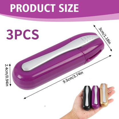 3PCS Glasses Cleaner Kit – Portable Lens Cleaning Set with Microfiber Cloth & Mini Brush