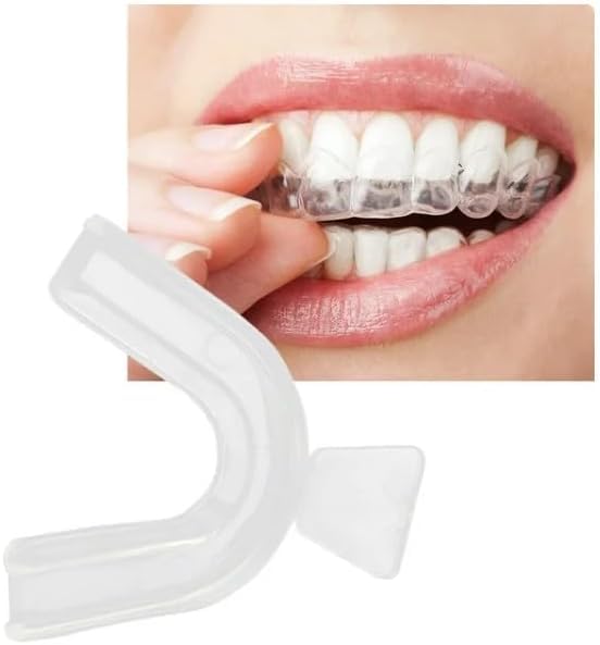 4 Pcs Transparent Mouth Guards – Silicone Bruxism Night Guards & Whitening Trays for Sports