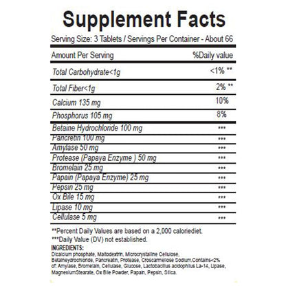 4 Top Care Probiotic Multi-Enzyme with Prebiotics & Acidophilus – Digestive Health