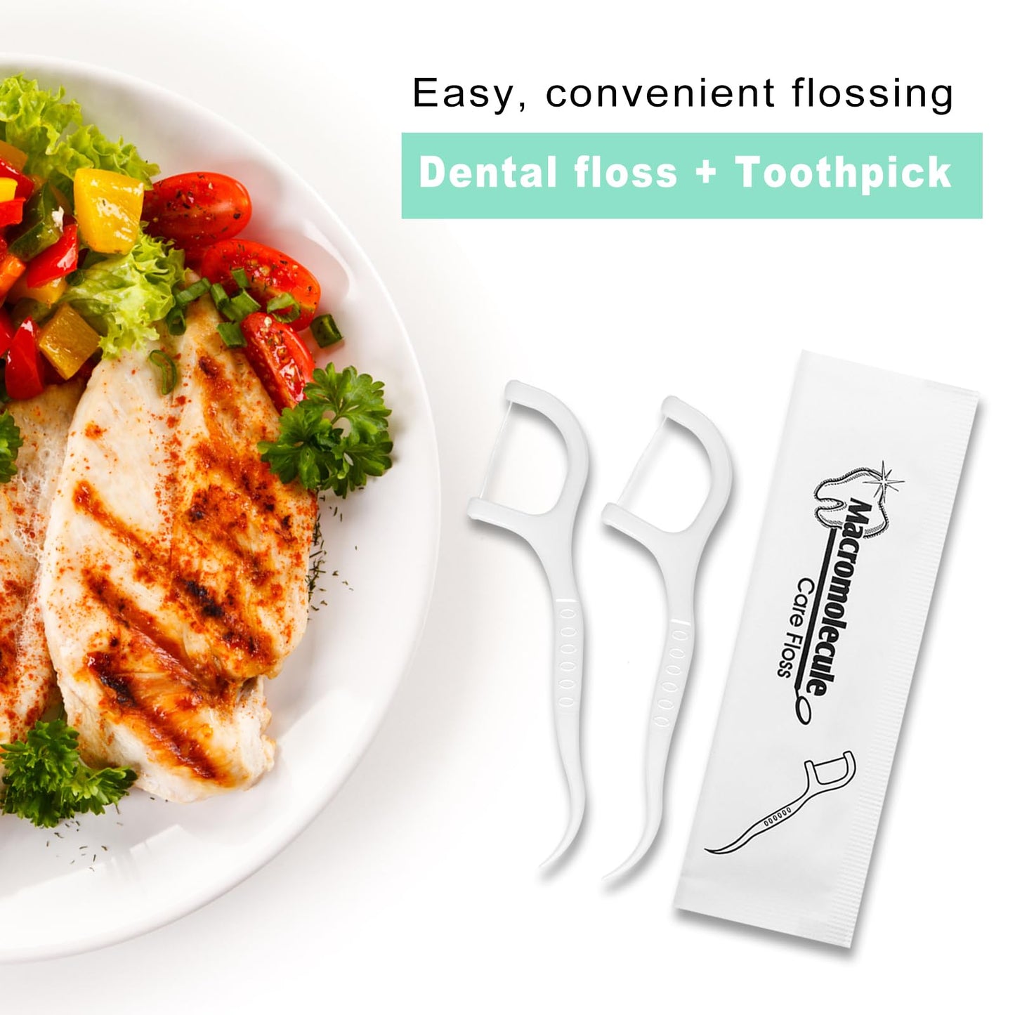 400 Pack Dental Flossers – Individually Wrapped Floss Picks for Travel & Office
