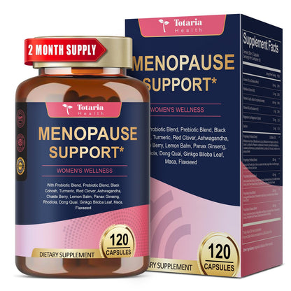 40-in-1 Menopause Supplements for Women – Multibenefit & Complete Black Cohosh, 120 Vegan Caps