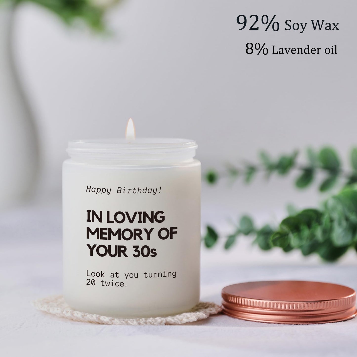 Best 40th Birthday Gifts Candle – Funny Gift for Women & Men