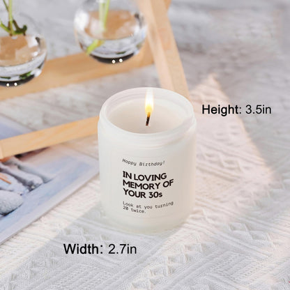 Best 40th Birthday Gifts Candle – Funny Gift for Women & Men