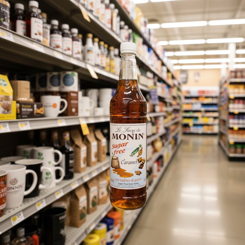 Monin Caramel Sugar Free Syrup 1L