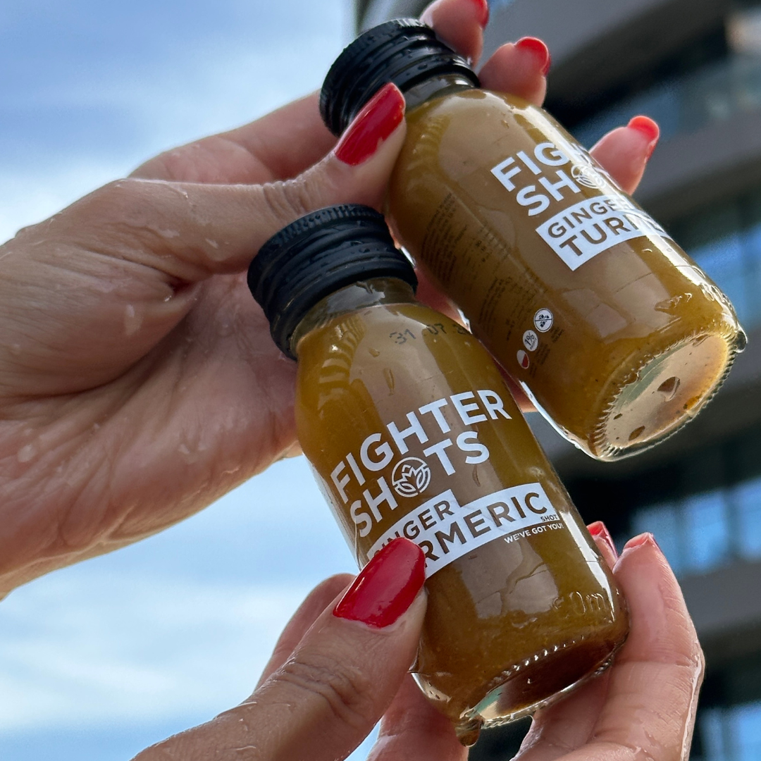 Fighter Shots Ginger + Turmeric Wellness Shot | 60ml | Single, 6-Pack or 12-Pack