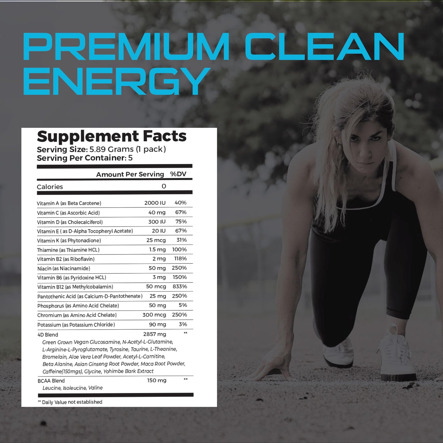 4D Total Body Supplements - Pina Colada 5 Unit Drink Mixes - Electrolytes, Aminos, Vitamins & Energy Powder Packets - Zero Calories & Sugars - Gluten Free, Non-GMO, Keto & Vegan Friendly