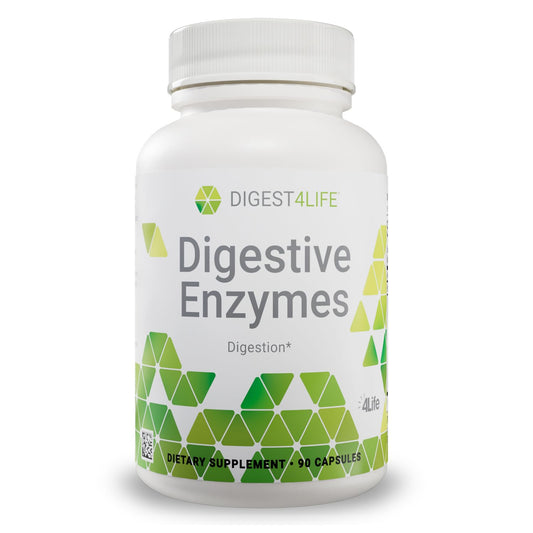 4Life Digestive Enzymes - Supports Digestive and Intestinal Health, Food Absorption, and Breakdown of Protein, Carbohydrates, and Fats - 90 Capsules BritishVita | Premium UK Vitamins & Wellness Supplements