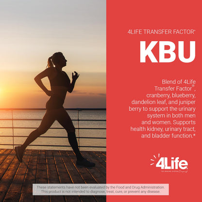 4Life KBU Urinary Support Supplement – Transfer Factor & Cranberry, 120 Veggie Caps