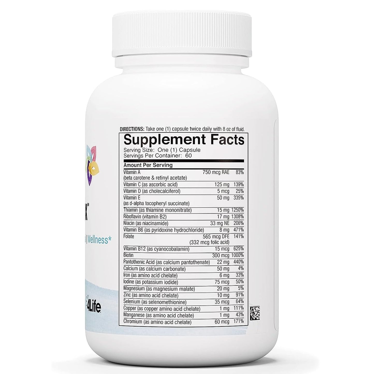 4Life Multiplex 60 Capsules - 21 Essential Vitamins & Minerals for Immune Support