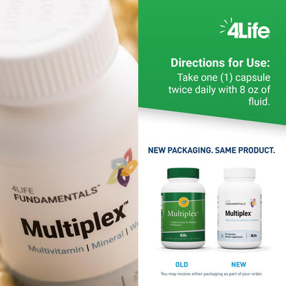 4Life Multiplex 60 Capsules - 21 Essential Vitamins & Minerals for Immune Support