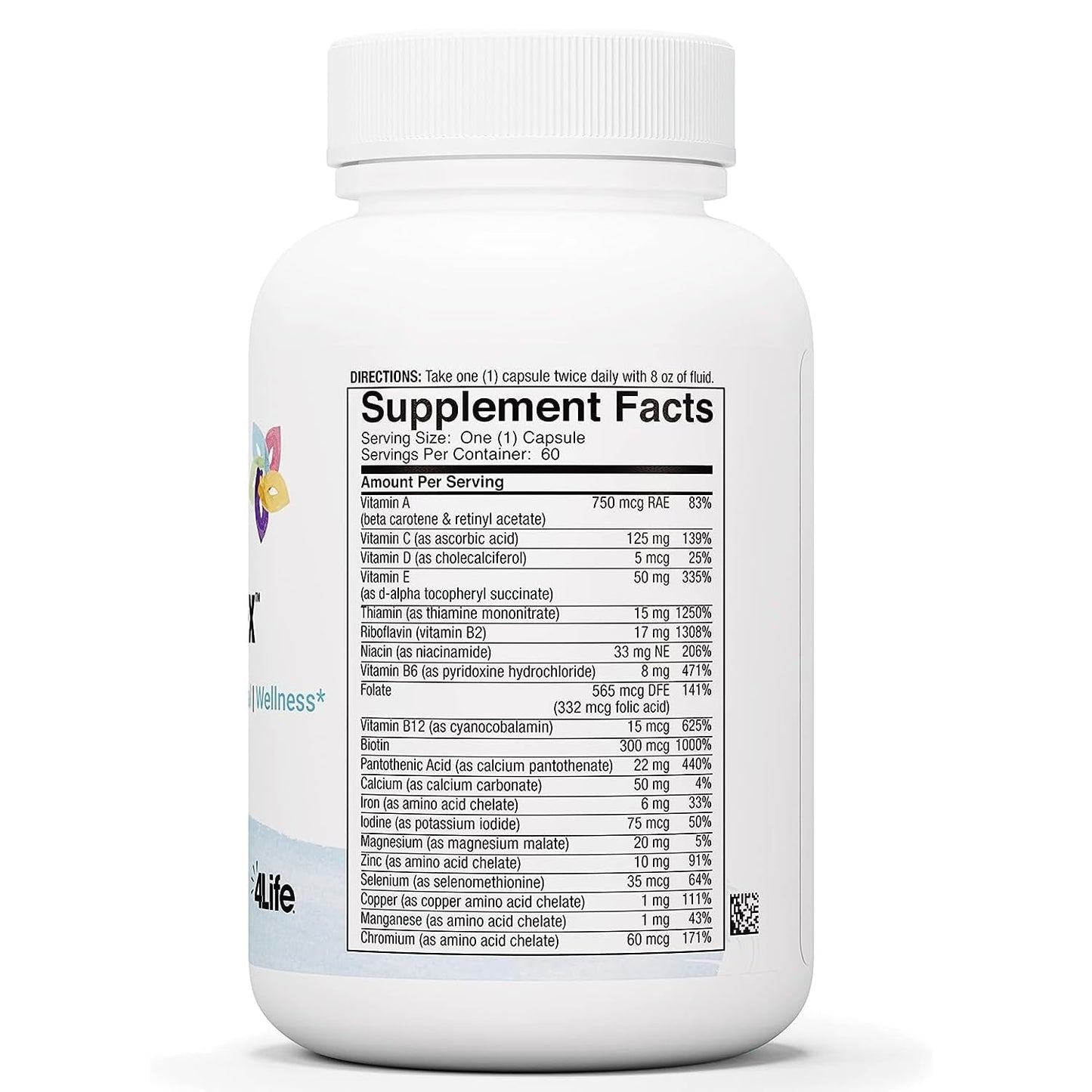 4Life Multiplex 60 Capsules - 21 Essential Vitamins & Minerals for Immune Support
