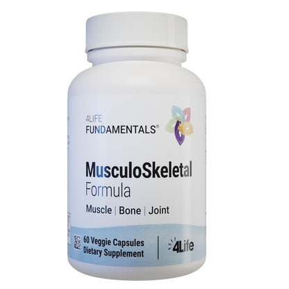 4Life Musculoskeletal Formula - Devil’s Claw, Turmeric, Gotu Kola and Alfalfa for Bone, Joint, Muscle and Tissue Health - 60 Veggie Capsules