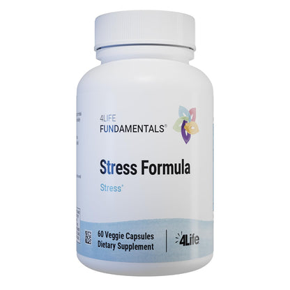 4Life Stress Formula - Calming Sleep Support Dietary Supplement | Lemon Balm, Chamomile & Valerian, 60 Capsules