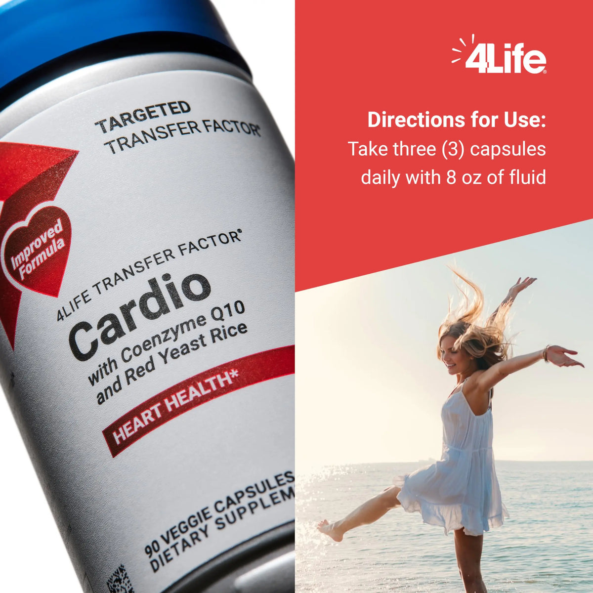 4Life Transfer Factor Cardio - Targeted System Support, 90 Capsules BritishVita | Premium UK Vitamins & Wellness Supplements