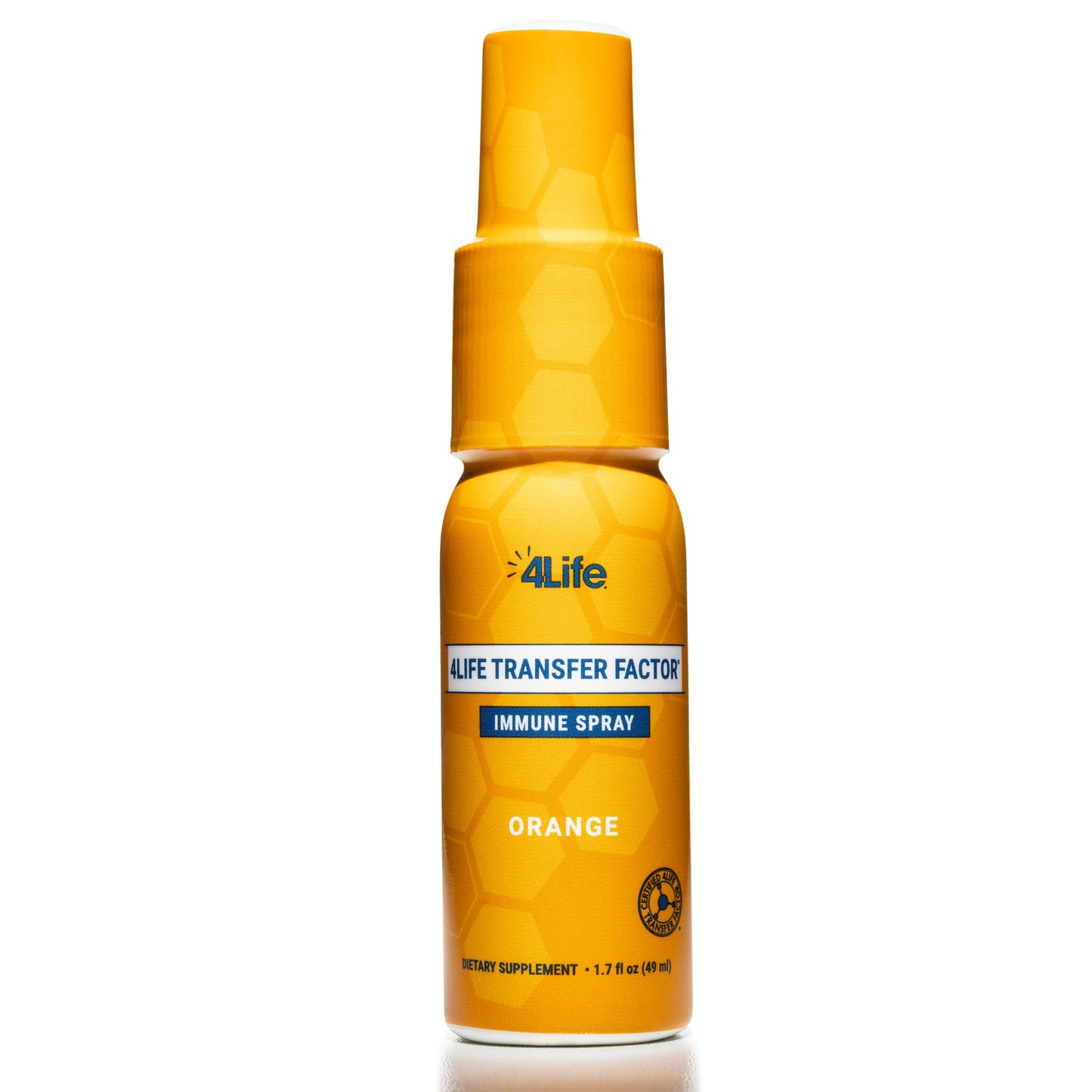 4Life Transfer Factor Immune Spray – Zinc, Marshmallow Root & Colloidal Silver – Orange 1.7 oz