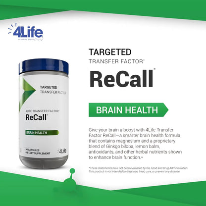 4Life Transfer Factor Recall – Supports Brain Health, Memory & Learning | 90 Veggie Capsules BritishVita | Premium UK Vitamins & Wellness Supplements