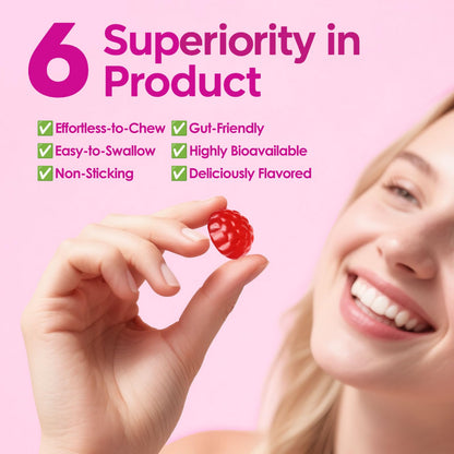5-in-1 Magnesium Glycinate Gummies - 1400mg Complex, 120 Gummies | Organic, Non-GMO, Third-Party Tested