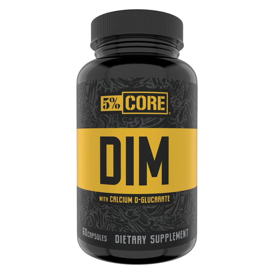5% Nutrition Core DIM Supplement – Estrogen Support for Men & Women | DIM with Calcium D-Glucarate, Organic Broccoli & Bioperine BritishVita | Premium UK Vitamins & Wellness Supplements