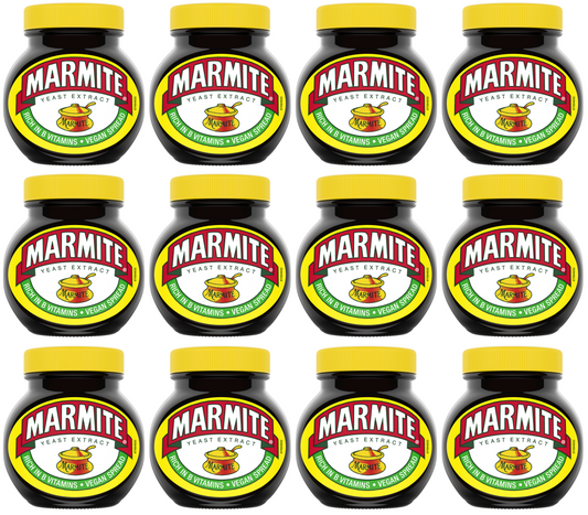 12 x Marmite Original 250g Yeast Extract Spread - No Added Sugar British Grocery