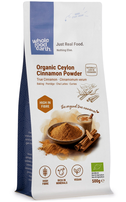 Organic Ceylon Cinnamon Powder (True) Whole Food Earth®