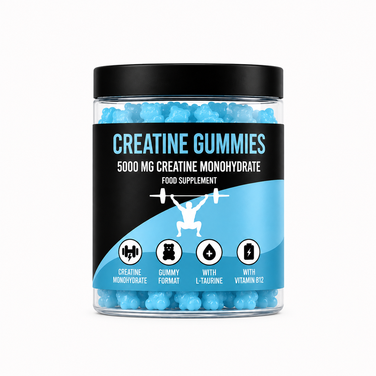 5,000 mg Creatine Gummies LIMITLESS GAINS
