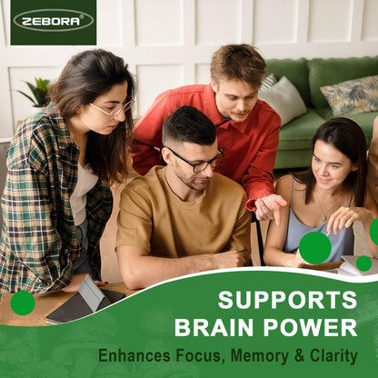 Lions Mane Mushroom Capsules – Memory, Focus & Immune Support | 117 Vegan Capsules