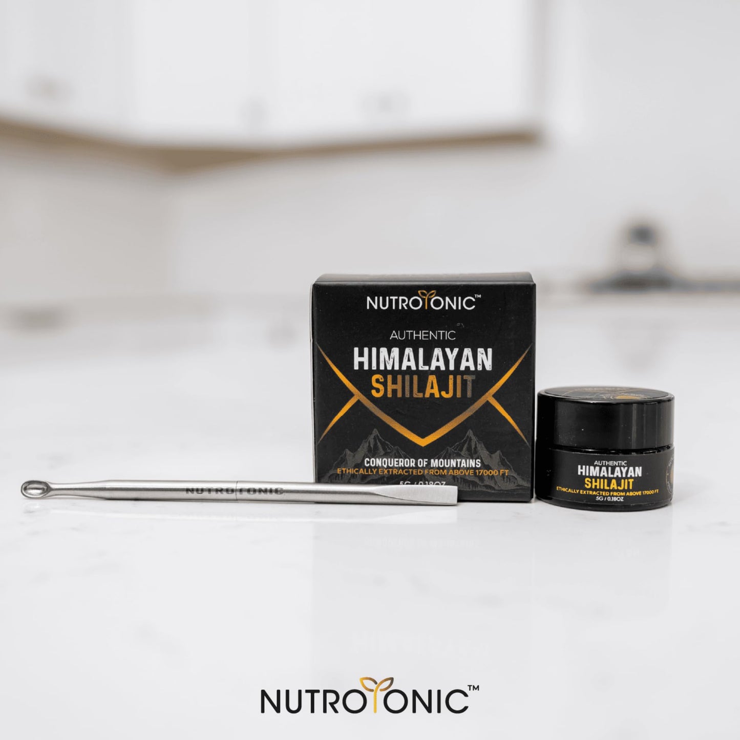 NutroTonic Himalayan Shilajit Resin – Gold Grade 86% Fulvic Acid – 5g Jar