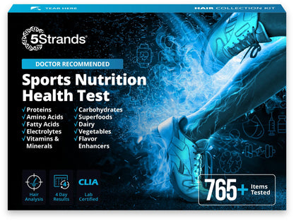 5Strands Sports Nutrition Health Test for Adults & Kids - Food Intolerance & Mineral Imbalance - 4-Day Results