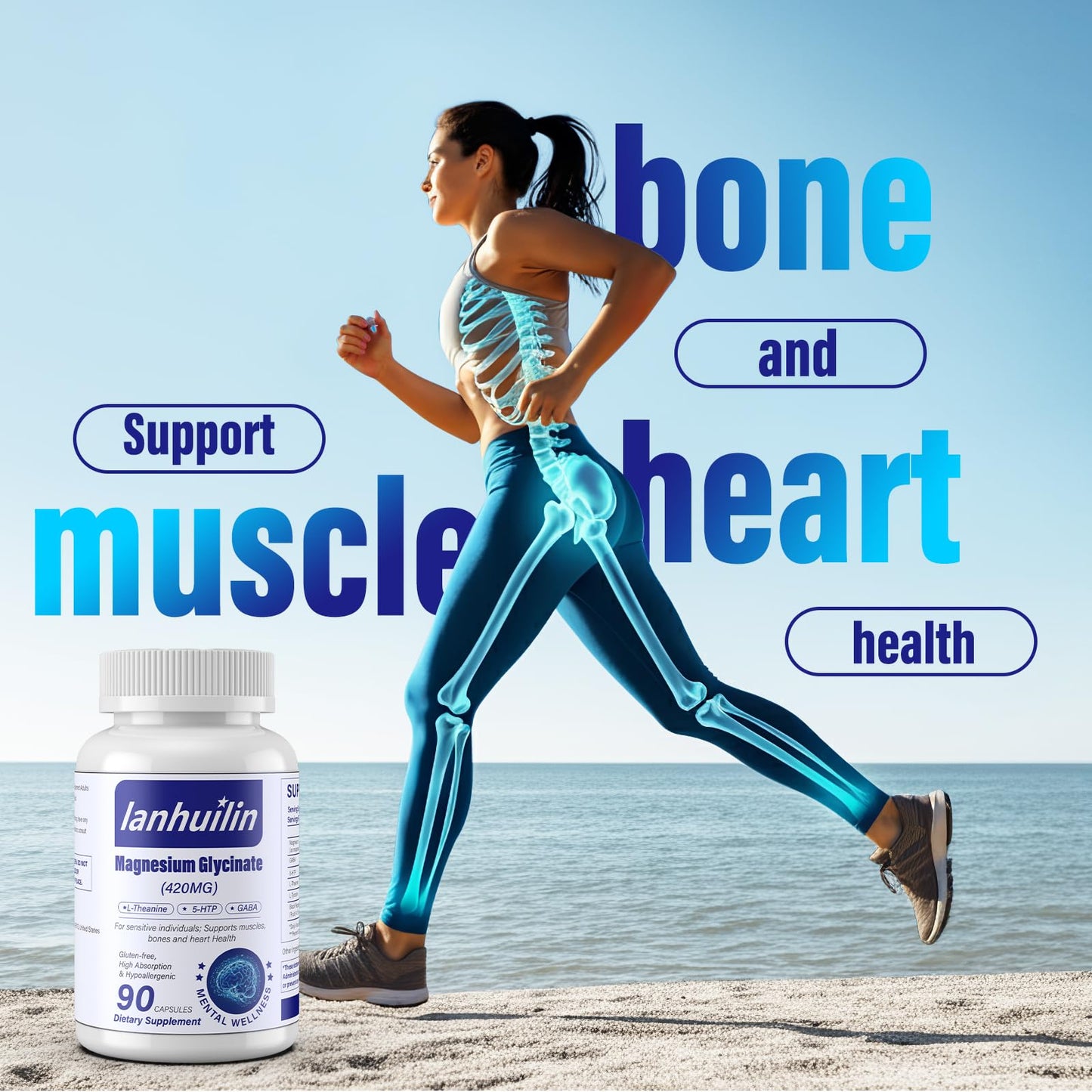 6-in-1 Magnesium Complex 420mg Glycinate | Sleep Support & High Absorption