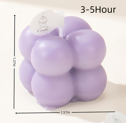 6-in-1 Mini Soy Wax Candles Gift Set – Eco-Friendly Aromatherapy (Lavender, Peach & Sea Salt) – Bubble Shaped Candles