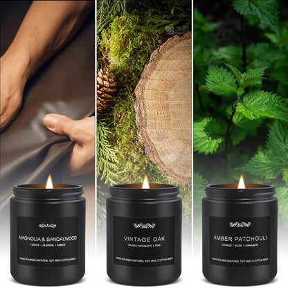 6 Pack Candles for Home – Aromatherapy Gift Set for Men (42 oz, 300 Hours)