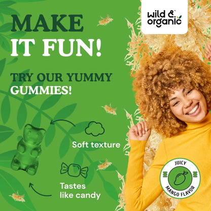 Wild & Organic Irish Sea Moss Gummies for Kids – 800mg Immune Support