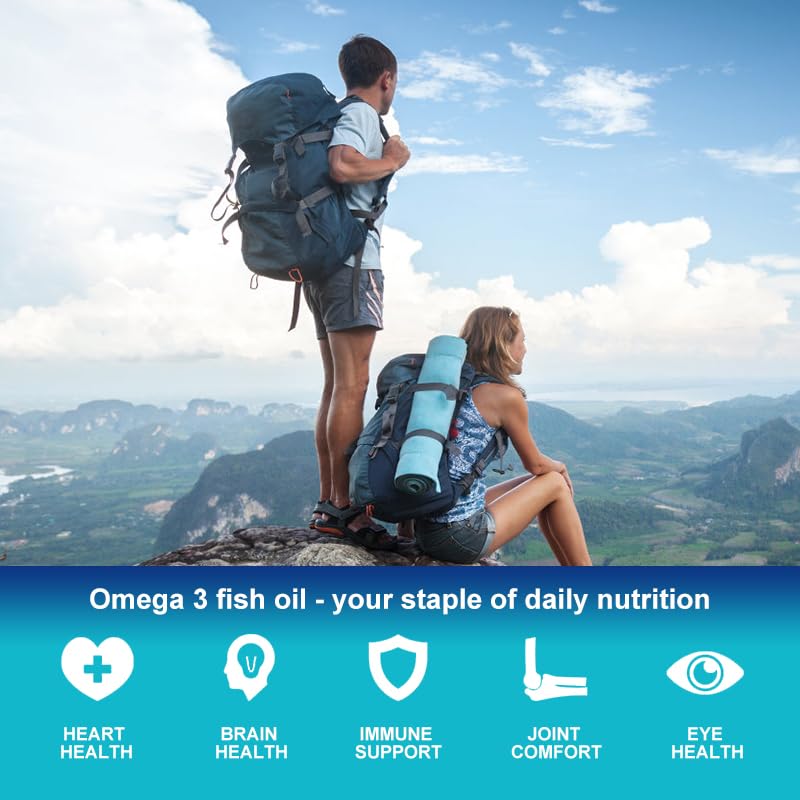 Triple Strength Omega-3 2160mg | EPA 1296mg + DHA 864mg | 60 Day Supply