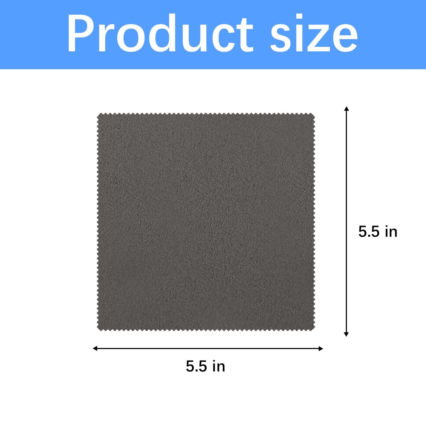 60 Pack Microfiber Cleaning Cloths for Glasses (5.5x5.5 in) – Bulk Eyewear & Electronics Cleaning Cloths
