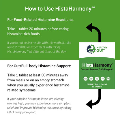 Healthy Gut HistaHarmony DAO Enzyme Supplement – 30,000 HDU, Delayed Release, 60 Servings BritishVita | Premium UK Vitamins & Wellness Supplements