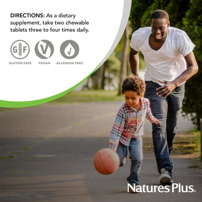 NaturesPlus Pedi-Active LECI-PS DMAE Complex – 120 Chewable Tablets (Mixed Berry) – Brain Health & Focus for Kids