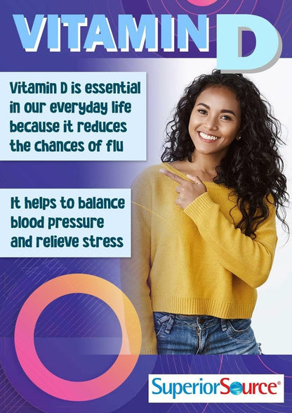 Superior Source Advanced Zinc 25 mg + Vitamin D3 5000 IU – Immune Support, 60 MicroLingual Tablets (Pack of 2) – Non-GMO & Gluten-Free