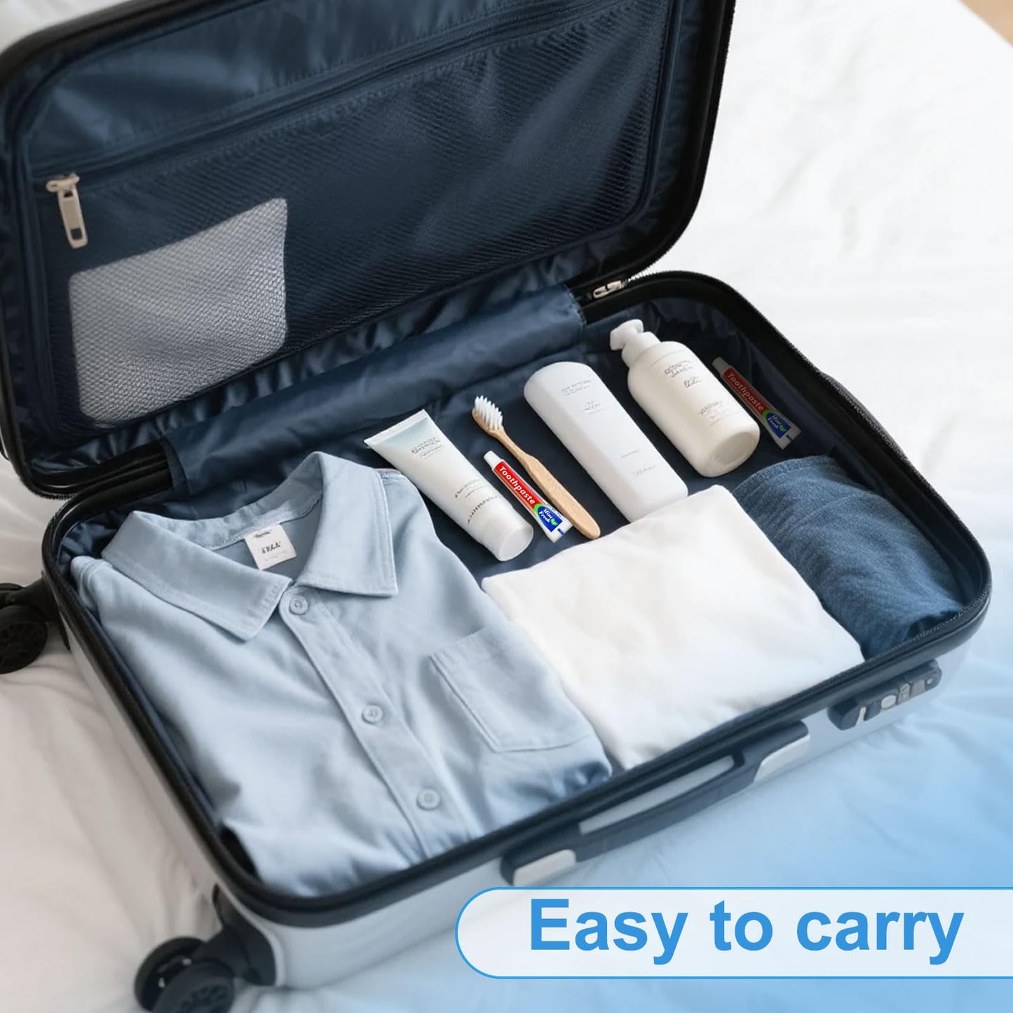 60 Tubes Travel Size Toothpaste 0.35 oz Mint Disposable Bulk Pocket Toothpaste for Travel
