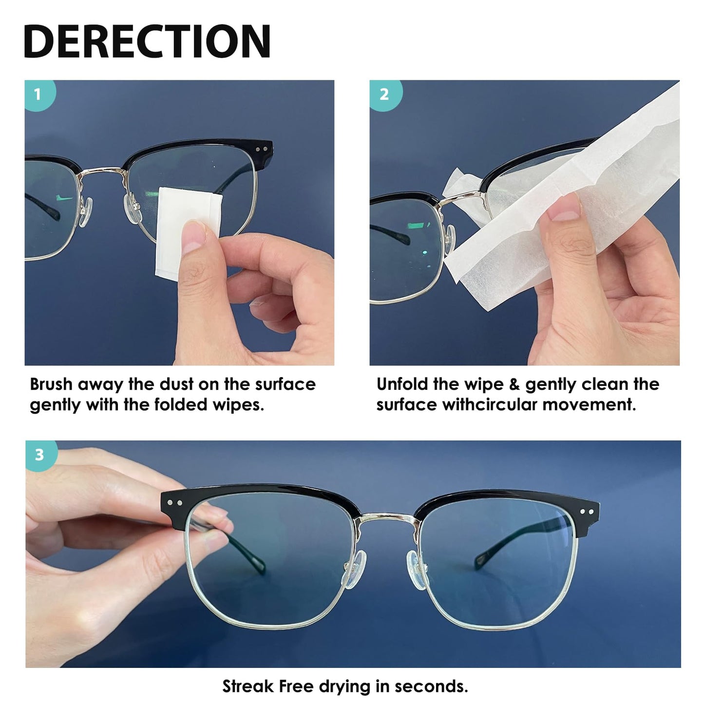 600 Count Lens Wipes for Eyeglasses – Scratch-Free, Streak-Free Pre-Moistened Wipes for Eyewear