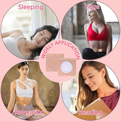 60Pcs Disposable Castor Oil Belly Button Patch - 3.15 x 3.15 Inches, Self-Adhesive, No-Wash, Organic Cotton, Anti-Seepage