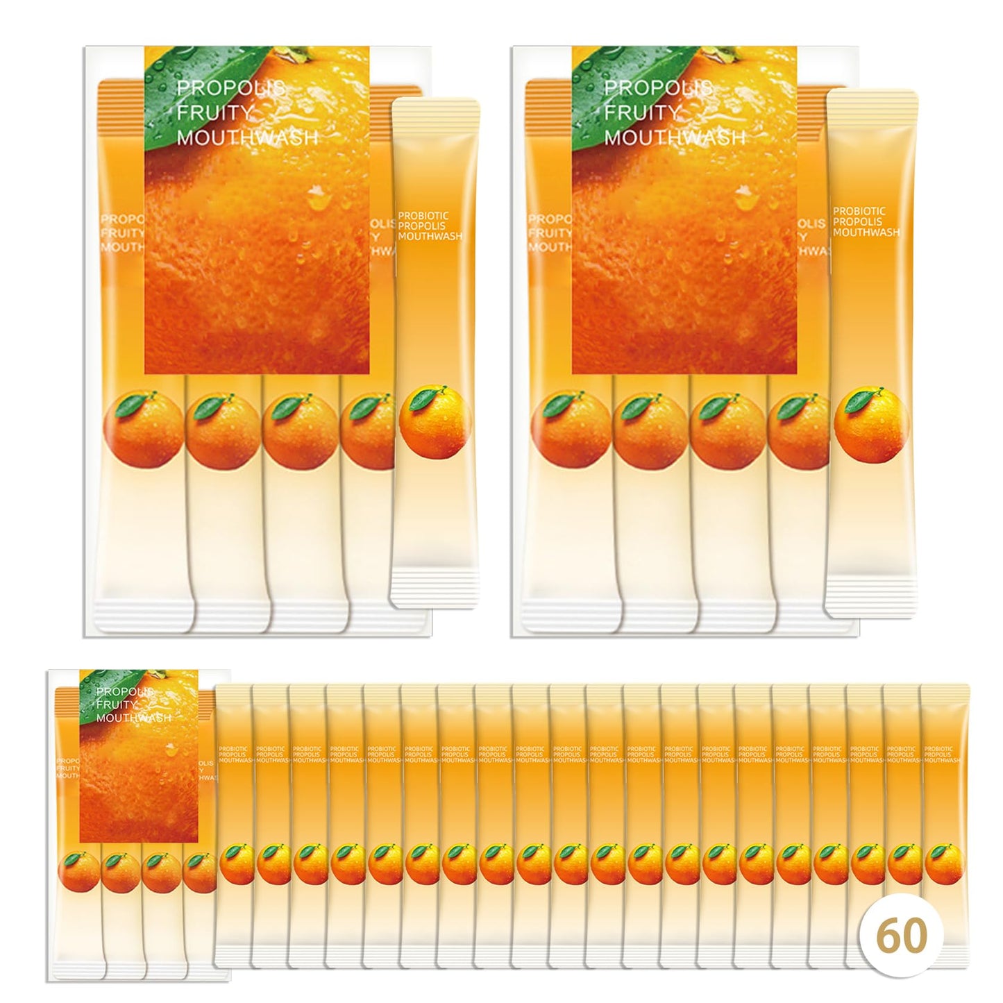 60Pcs Travel Size Mouthwash | Portable Mini Mouthwash for Fresh Breath