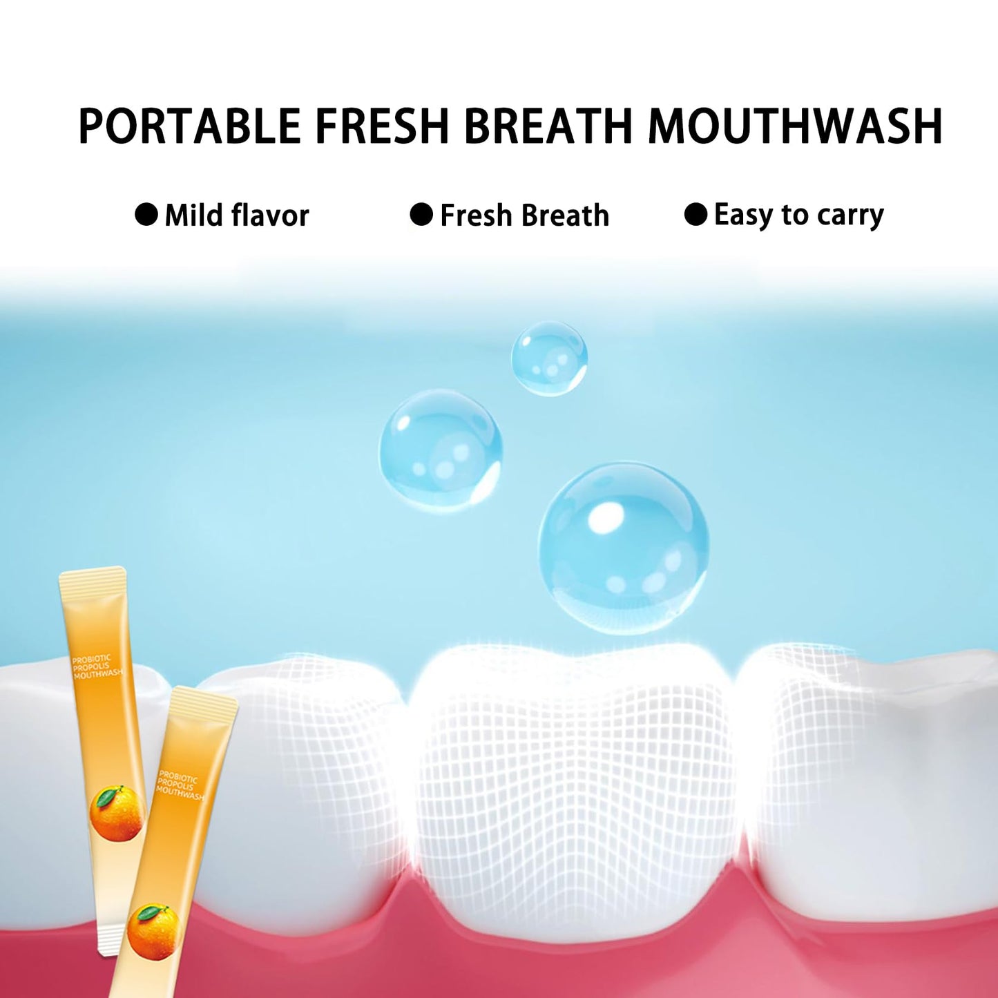 60Pcs Travel Size Mouthwash | Portable Mini Mouthwash for Fresh Breath