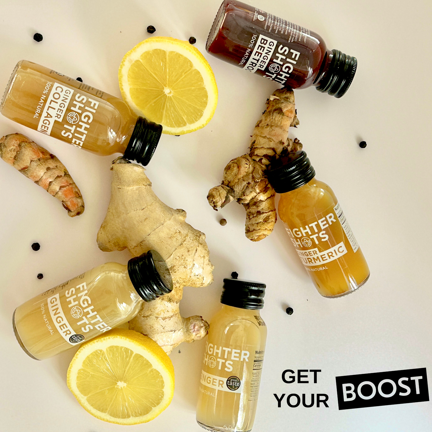 Ginger -  27g organic cold pressed ginger in every bottle, 12 x 60ml