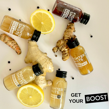 Ginger -  27g organic cold pressed ginger in every bottle, 12 x 60ml